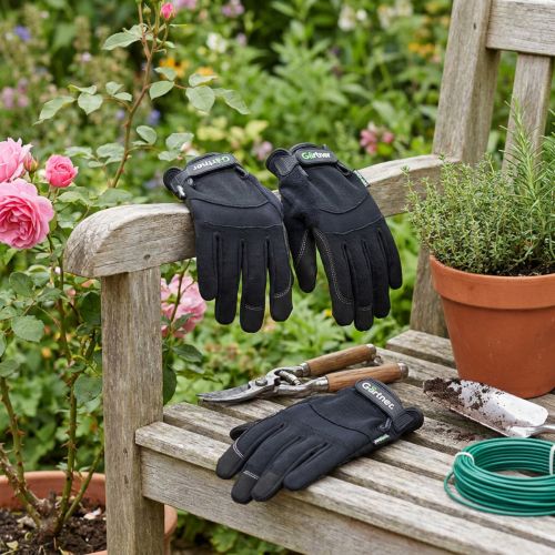 Kixx Synthetik Arbeitshandschuhe Schwarz Elastan Gr. 10 CE-Kategorie 2 | Floristik24.at