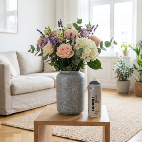 Artikel Lackspray Granit-Effekt Grau 400ml für Innenbereiche