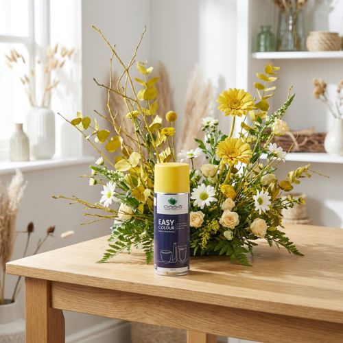Farbspray Gelb OASIS® Easy Colour Spray 400ml für verschiedene Oberflächen | Floristik24.at
