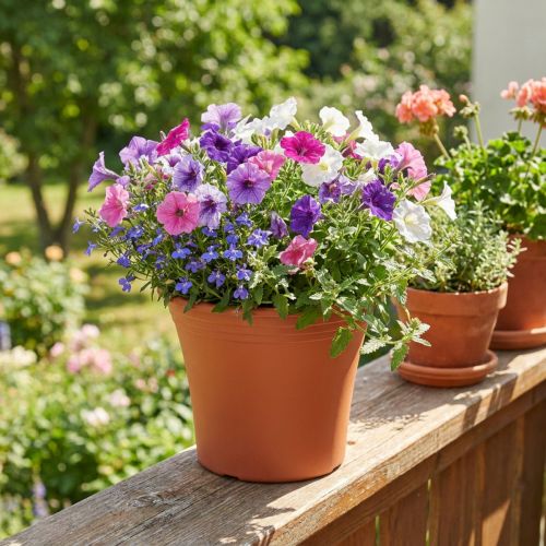 Blumentopf Plastik Terrakotta Ø17cm H14cm | Floristik24.at