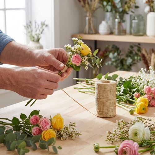 Artikel Papierdraht Natur 0,4 mm 205 m Rolle für Floristik und Basteln