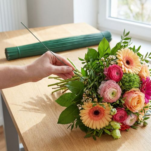 Artikel Floristik Steckdraht Metall Grün Ø 0,6 mm 300 mm 1 kg