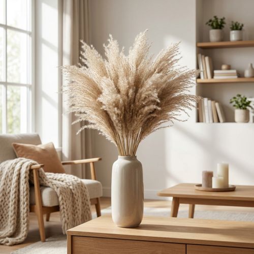 Trockengras Miscanthus Natur 75 cm 100 Stück | Floristik24.at