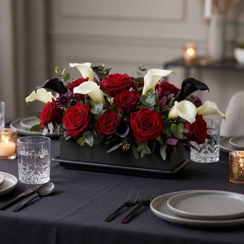 Artikel OASIS® Black Table Deco Medi Steckschaum mit Kunststoffschale, 4 Stück, ca. 25x9x5cm, Schwarz