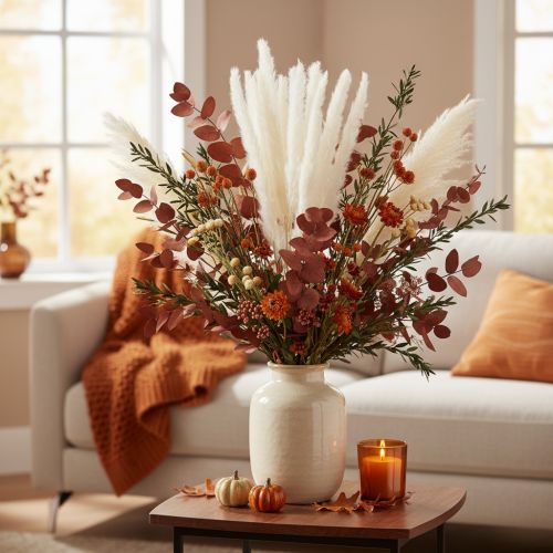 Artikel Pampasgras Trockenblumen gebleicht 70 cm Creme 15 Stiele für Innenbereich