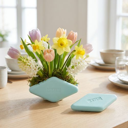 Styropor-Rhomben 34x18cm Mintgrün 2 Stück für Bastelarbeiten und Dekoration | Floristik24.at