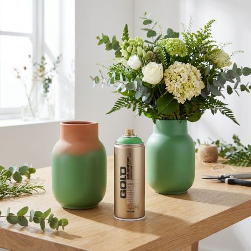 Farbspray Acrylbasis Sprühlack Grün Matt 400ml für Innen- und Außendekoration | Floristik24.at