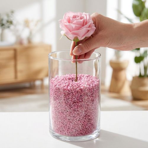 Dekogranulat Marmor Dekosteine 2-3mm Pink 2kg | Floristik24.at