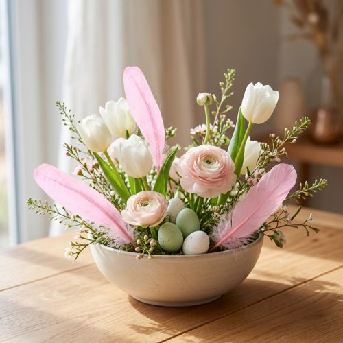 Artikel Rosa Gänsefedern für Bastelarbeiten 18–20 cm 20 g Doppelpack