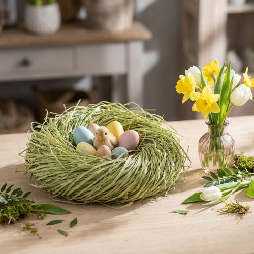Dekobast aus Naturfaser, limettengrün, 200g | Floristik24.at