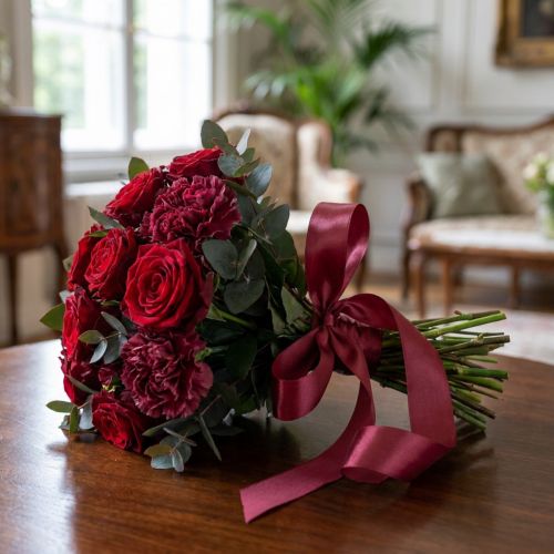 Geschenkband Taftband Polyester Bordeaux 25mm x 50m Dekoration und Verpackung | Floristik24.at