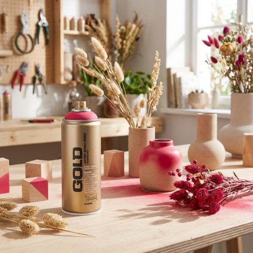 Artikel Farbspray Raspberry Montana Gold 400ml für Oberflächen und Deko