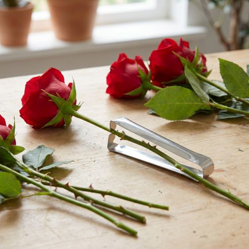 Artikel Rosenentdorner Metall Silber 13cm Entdorner für Rosenstiele