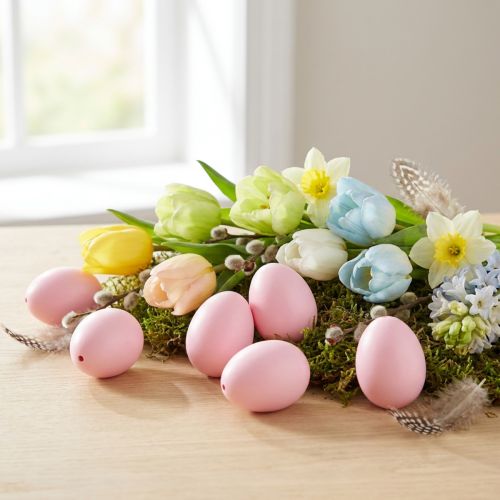 Artikel Gefärbte Hühnereier Rosa Ø4cm 10 Stück für Dekoration