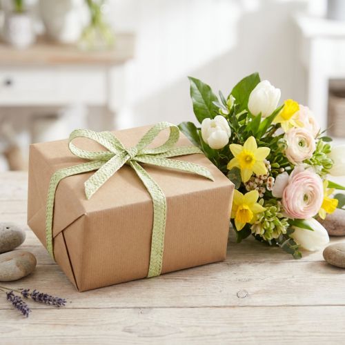 Geschenkband aus Papier geflochten 20mm 10m Grün | Floristik24.at