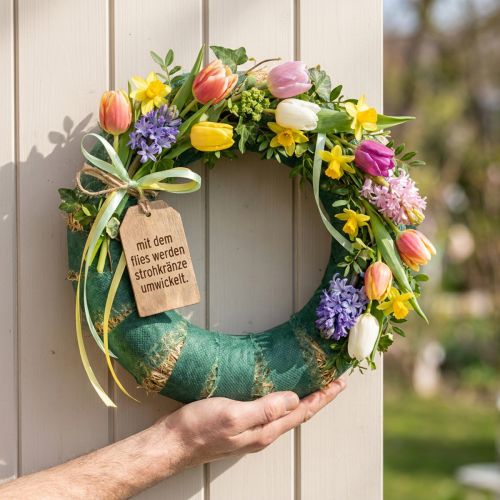 Römerwickelband aus Vlies 6 cm Grün für Floristik 75 m | Floristik24.at