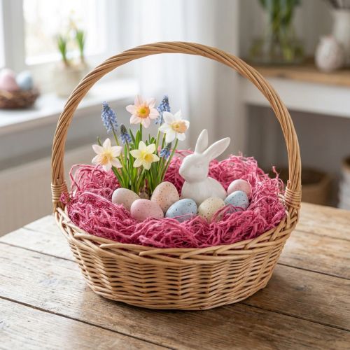 Artikel Maulbeerbaumwatte Pink 150g für Dekoration und Bastelarbeiten