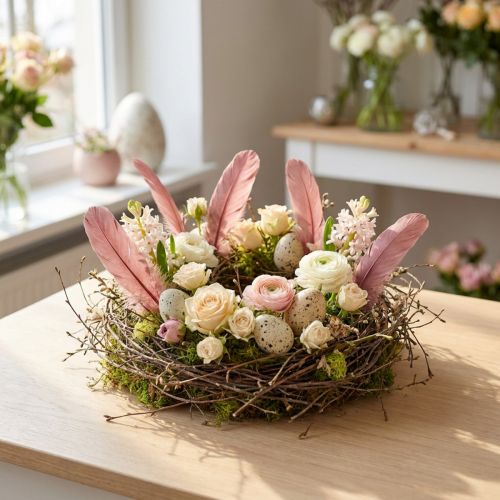 Dekorationsfedern aus echten Vogelfedern, Altrosa, ca. 16–20 cm, 20 g | Floristik24.at
