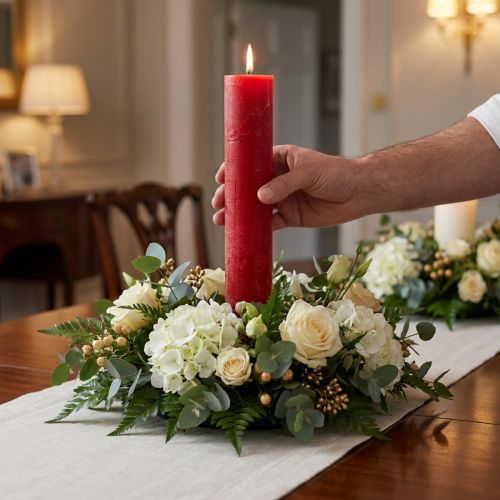Durchgefärbte Stabkerzen aus Wachs 50x300mm 4 Stück verschiedene Farben | Floristik24.at