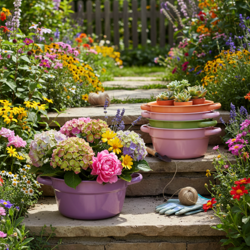 Artikel Metallschüssel Deko Schale 4 Frühlingsfarben Ø17cm 4St