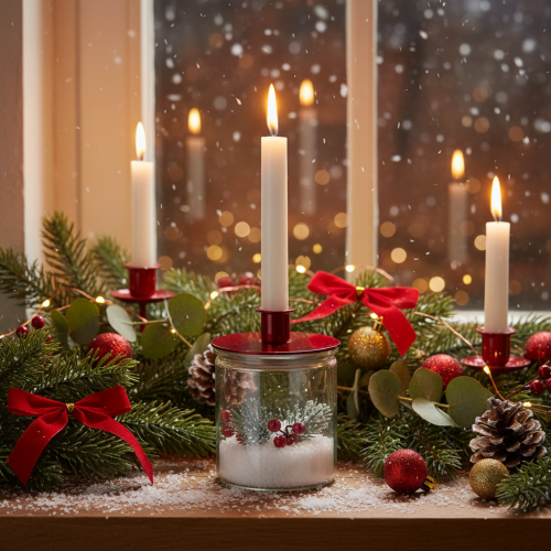 Glas Windlicht rund 12 cm klares Glas 2er Set | Floristik24.at