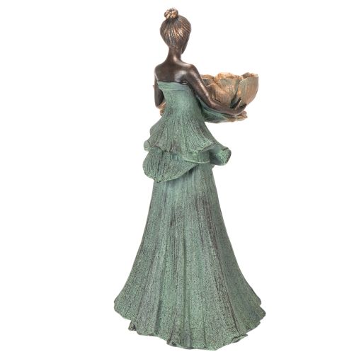 Artikel Frauenfigur mit Blumenschale Dekorative Statue für ästhetische Raumgestaltung und Garten 55cm