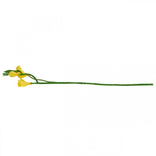 Floristik24 Freesien, Kunstblume, Freesien im Bund Gelb L64cm 6St