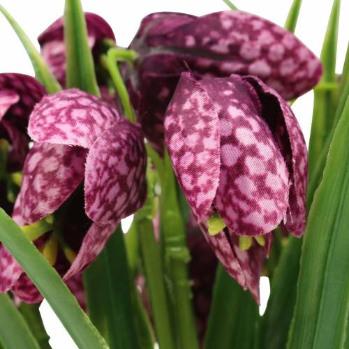 Artikel Schachbrettblumen Fritillaria künstlich Lila 29cm 6St