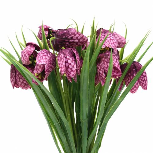 Artikel Schachbrettblumen Fritillaria künstlich Lila 29cm 6St