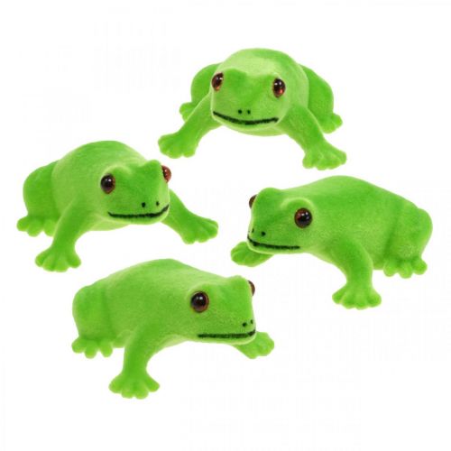 Floristik24 Frosch Deko-Figur Grün Tischdeko Sommerdeko 5,5cm 12St