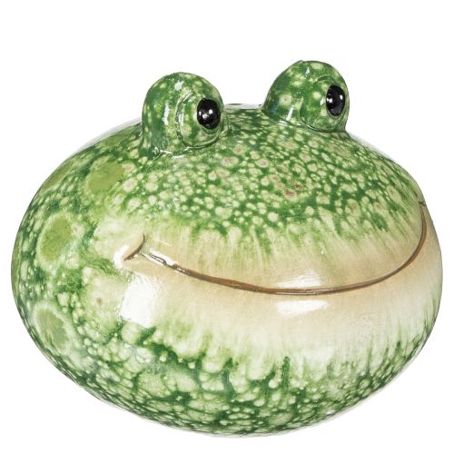 Deko Frosch Figur für verspielte Wohn und Gartendekoration grün 11cm 2St