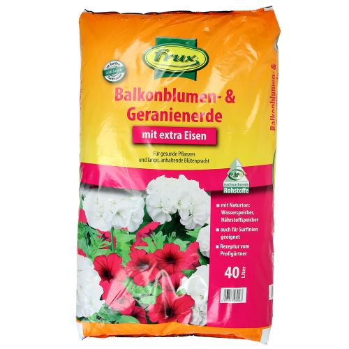 Floristik24 FRUX Balkonblumen- und Geranienerde 40l