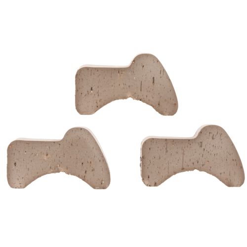 Blumentopf-Füße aus Ton in Umbrabraun 7 cm 3er-Set | Floristik24.at