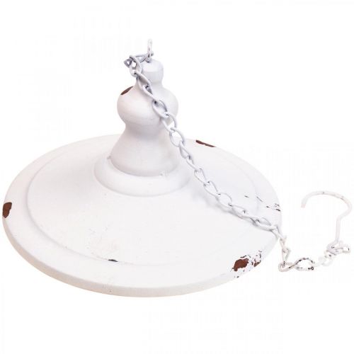Artikel Hängedeko Shabby Chic Deko Vogelfutterstelle Weiß Ø20cm