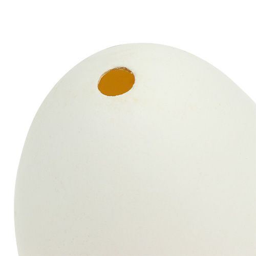 Floristik24 Gänseeier Weiß 7cm 4St