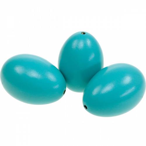 Floristik24 Gänseeier Türkis Ausgeblasene Eier Osterdeko 12 St