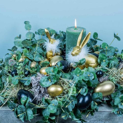 Artikel Gänseeier Schwarz Ausgeblasene Eier Osterdeko 12St