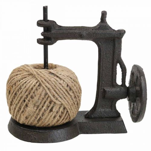 Floristik24 Garnhalter Deko Nähmaschine Gusseisen 17x10x5cm