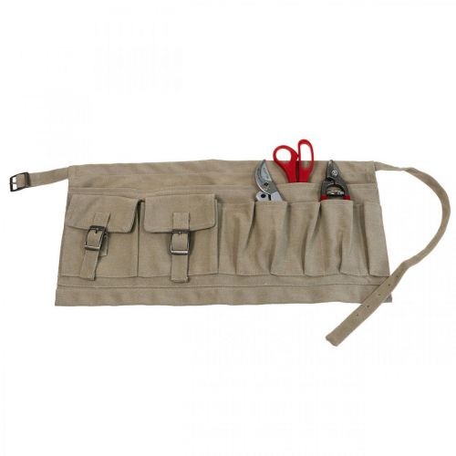 Floristik24 Garten Werkzeugtasche Gürtel Gartengürtel Khaki L112cm