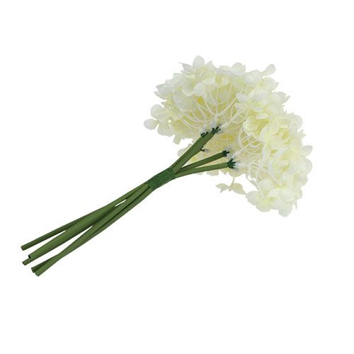 Floristik24 Hortensienbund Kunstblumen Weiß L27cm