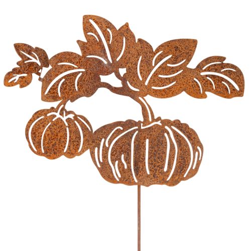 Artikel Gartenstecker Metall Kürbis Rostoptik 100cm