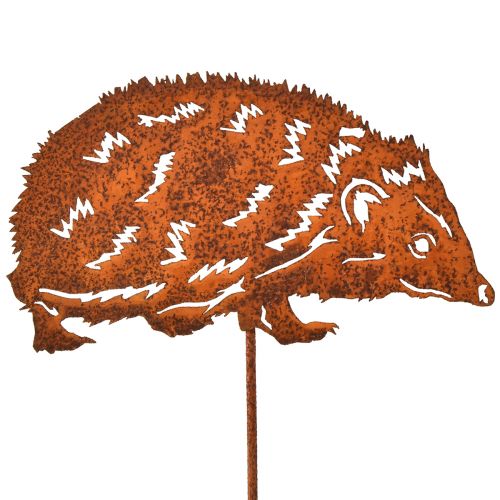 Artikel Gartenstecker Igel Metall Edelrost Herbst 15x8cm 4 St