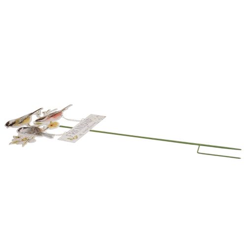 Floristik24 Gartenstecker Metall Vögel, Blumenstecker für den Garten 84cm