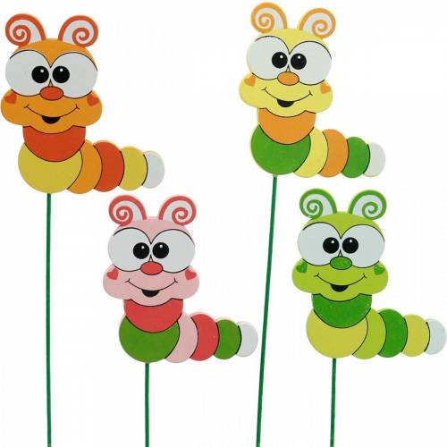 Artikel Gartenstecker Raupe Blumenstecker Frühlingsdeko Sommerdeko 16 St