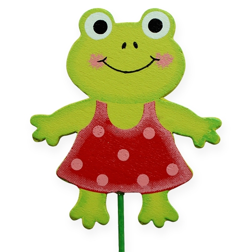 Floristik24 Deko-Stecker Frosch 7cm 24St