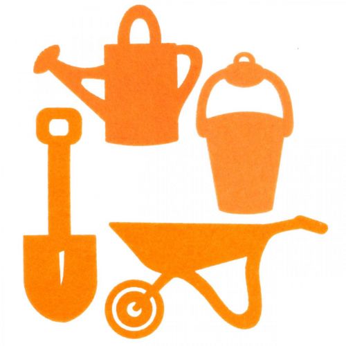 Gartenwerkzeug Filz Orange 24St