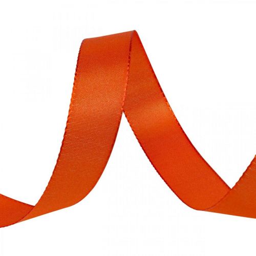 Artikel Geschenk- und Dekorationsband Orange Seidenband 25mm 50m