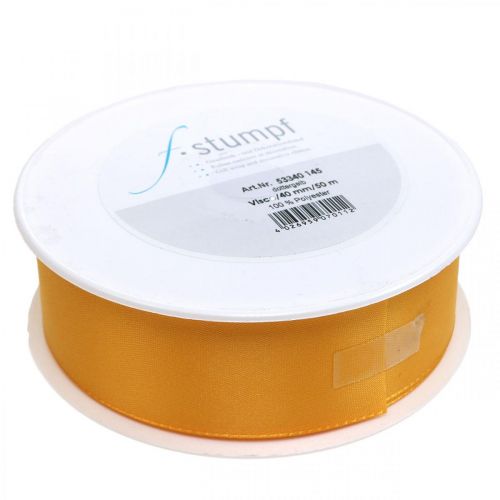 Artikel Geschenkband Dekorationsband Orange Seidenband 40mm 50m