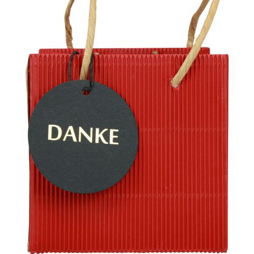 Artikel Geschenkanhänger „Danke“ Papier Schwarz/Braun Ø6cm 100St