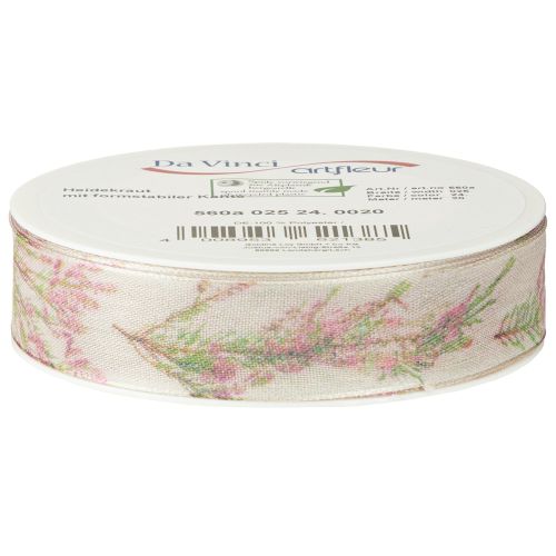 Artikel Geschenkband Band Herbst Heidekraut Stoffband 25mm 20m
